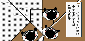 �L���b�`���[���{�[���������Ȃ��ŗ��Ă�ʒu