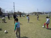 写真:サッカー教室の様子