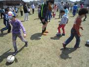 写真:サッカー教室の様子
