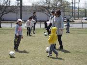 写真:サッカー教室の様子