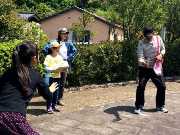 写真:ウォークラリーの様子