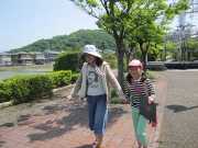 写真:ウォークラリーの様子