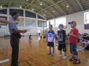 写真:紙ひこうき大会の様子