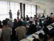 写真:親子習字教室の様子