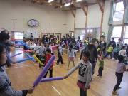 写真:親子でスポチャンの様子